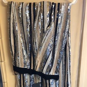 Revolve NBD stripe sequin high-rise pants (NEW)